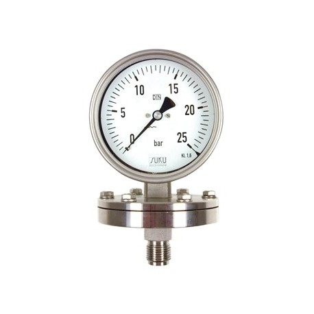 Đồng hồ đo áp suất kết nối dạng màng mặt 160-5931-SUKU