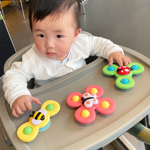 Set 3 con quay spinner đồ chơi cao cấp cho bé sơ sinh đồ chơi con quay spinner chong chóng quay vui nhộn TOYLIFE