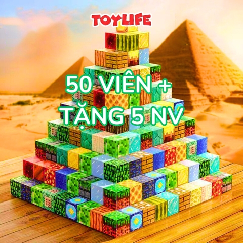Đồ chơi khối nam châm từ tính minecraft cho bé xếp hình minecraft nam châm block đồ chơi xây dựng trẻ em TOYLIFE