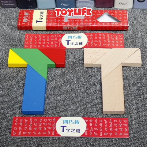Sách xếp hình gỗ tangram kèm nam châm cho bé, đồ chơi sách ghép hình gỗ cho trẻ 1 2 3 4 5 6 7 8 tuổi TOYLIFE