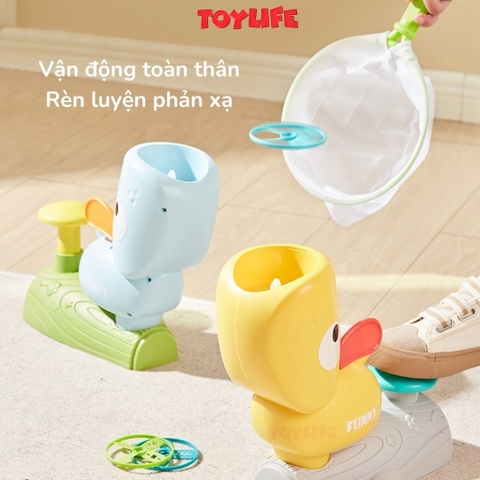 Đồ chơi tung hứng đĩa bay ufo, đồ chơi đĩa bay, frisbee hình chú voi con, đồ chơi vận động cho bé TOYLIFE