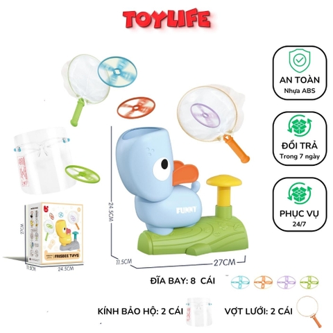 Đồ chơi tung hứng đĩa bay ufo, đồ chơi đĩa bay, frisbee hình chú voi con, đồ chơi vận động cho bé TOYLIFE