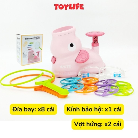 Đồ chơi tung hứng đĩa bay ufo, đồ chơi đĩa bay, frisbee hình chú voi con, đồ chơi vận động cho bé TOYLIFE