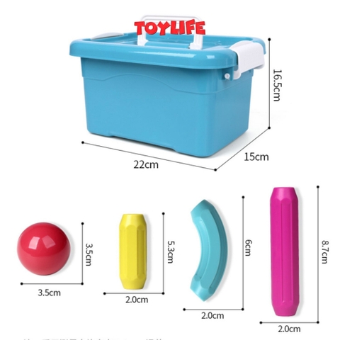 Bộ xếp hình nam châm 64, 72 chi tiết thanh đồ chơi xếp hình nam châm từ tính sáng tạo thông minh cho bé 1 2 3 4 5 6 tuổi