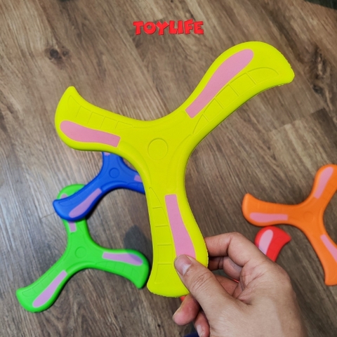 Đồ chơi boomerang 3 cánh xốp mini cho bé đĩa ném bumerang 3 lá hồi chuyển đồ chơi vận động tương tác ngoài trời cho trẻ