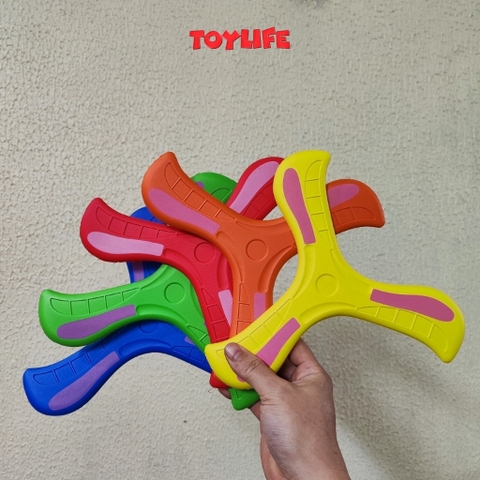 Đồ chơi boomerang 3 cánh xốp mini cho bé đĩa ném bumerang 3 lá hồi chuyển đồ chơi vận động tương tác ngoài trời cho trẻ