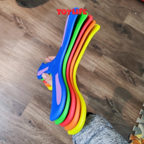 Đồ chơi boomerang 3 cánh xốp mini cho bé đĩa ném bumerang 3 lá hồi chuyển đồ chơi vận động tương tác ngoài trời cho trẻ