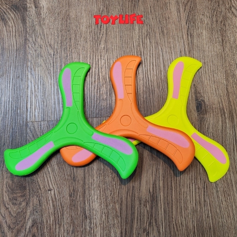 Đồ chơi boomerang 3 cánh xốp mini cho bé đĩa ném bumerang 3 lá hồi chuyển đồ chơi vận động tương tác ngoài trời cho trẻ
