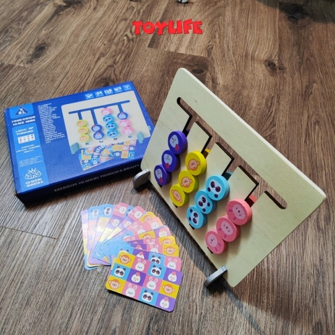 Đồ chơi gỗ xếp hình 4 màu thông minh cho bé đồ chơi giáo dục sớm montessori tư duy logic phát triển trí tuệ TOYLIFE