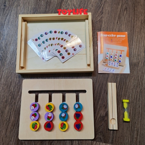 Đồ chơi gỗ xếp hình 4 màu thông minh cho bé đồ chơi giáo dục sớm montessori tư duy logic phát triển trí tuệ TOYLIFE