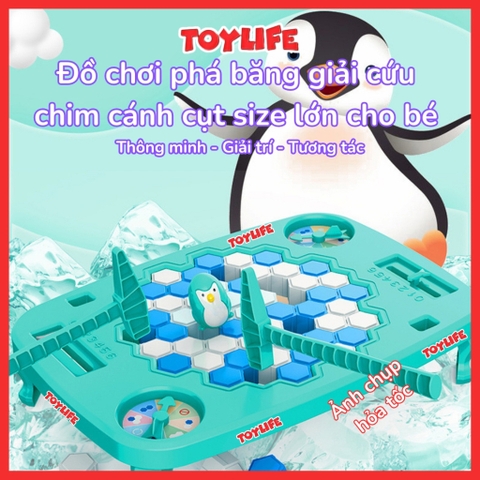 Đồ chơi phá băng giải cứu chim cánh cụt loại size lớn cho bé trò chơi phá băng bộ đồ chơi đập băng vui nhộn TOYLIFE
