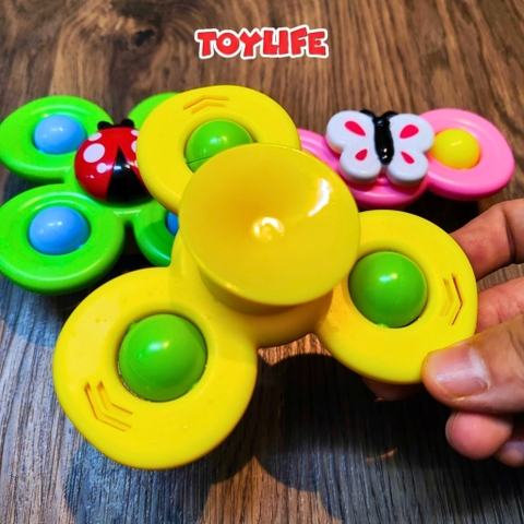 Set 3 con quay spinner đồ chơi cao cấp cho bé sơ sinh đồ chơi con quay spinner chong chóng quay vui nhộn TOYLIFE