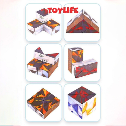 Rubik magic 3d rubik ma thuật thông minh cho bé rubic ma thuật magic cube khối lập phương biến hình TOYLIFE