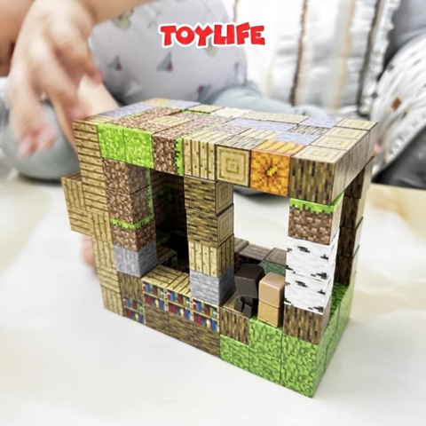 Đồ chơi khối nam châm từ tính minecraft cho bé xếp hình minecraft nam châm block đồ chơi xây dựng trẻ em TOYLIFE