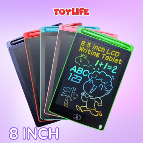 Bảng vẽ điện tử tự xóa thông minh màn hình LCD đa sắc 12 inch cho bé bảng vẽ lcd size lớn bảng viết điện tử TOYLIFE