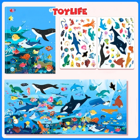 Đồ chơi tranh dán nam châm từ tính theo chủ đề thông minh cho bé bộ bóc dán sticker nam châm công trường cứu hộ