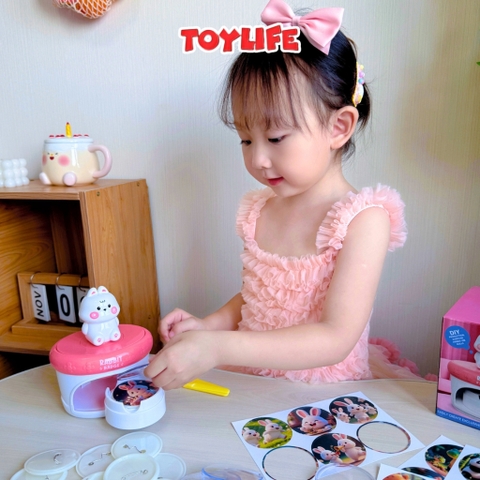 Đồ chơi máy làm huy hiệu thủ công DIY sáng tạo cho bé máy ép tự làm huy hiệu handmade quà tặng trẻ em TOYLIFE