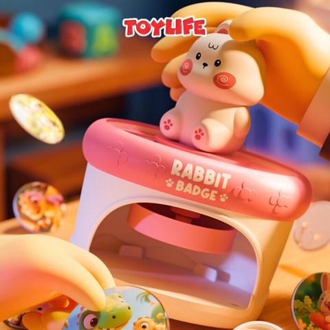 Đồ chơi máy làm huy hiệu thủ công DIY sáng tạo cho bé máy ép tự làm huy hiệu handmade quà tặng trẻ em TOYLIFE