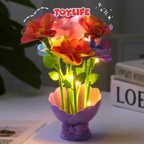 Đồ chơi máy làm hoa handmade DIY thế hệ mới cho bé máy tự làm bông hoa thủ công quà tặng trang trí trẻ em TOYLIFE