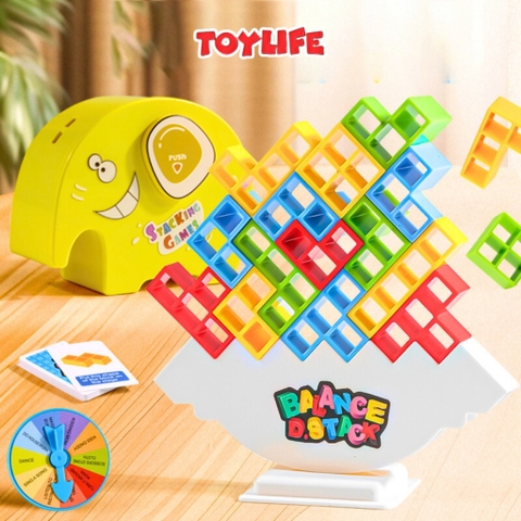 Đồ chơi xếp hình cân bằng thế hệ mới thông minh cho bé xếp hình thăng bằng trò chơi xếp chồng cân bằng TOYLIFE