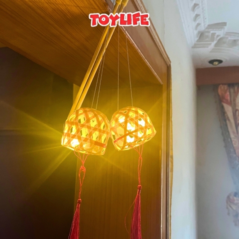 Đèn lồng phát sáng mini cầm tay ngộ nghĩnh cho bé đèn lồng trung thu đèn lồng giáng sinh DIY trẻ em TOYLIFE