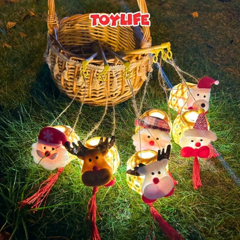 Đèn lồng phát sáng mini cầm tay ngộ nghĩnh cho bé đèn lồng trung thu đèn lồng giáng sinh DIY trẻ em TOYLIFE