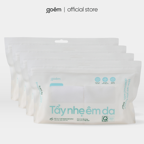 Combo 4 Khăn Khô Tẩy Trang Goêm 