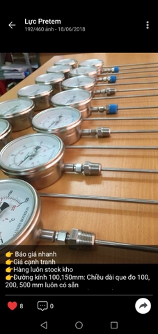 Đồng Hồ Áp Và Đồng Hồ Nhiệt Các Loại