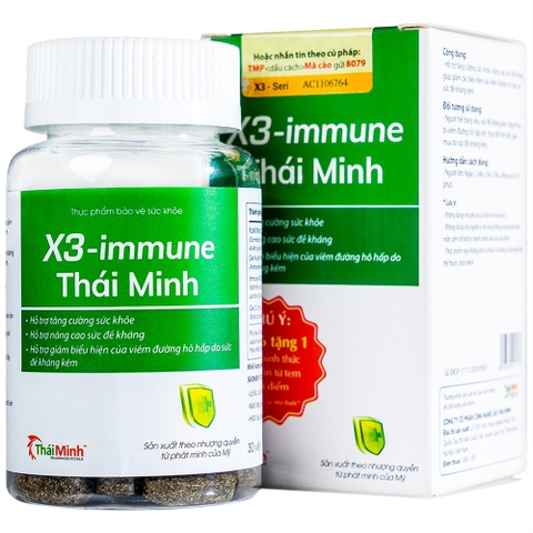 X3 - immune lọ 30 Viên Thái Minh