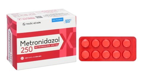 metronidazon hậu giang hộp 100 viên