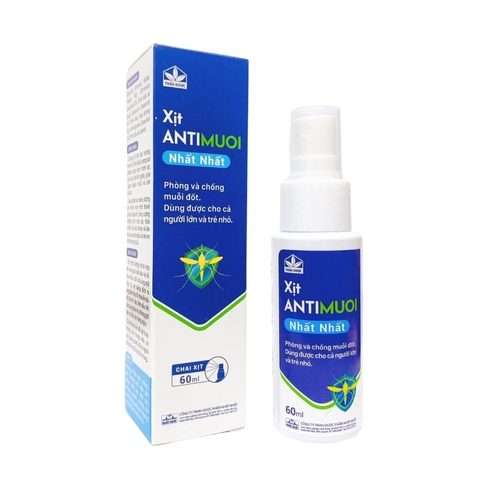 Xịt  Antimuoi (xịt chống muỗi) lọ 60ml Nhất Nhất