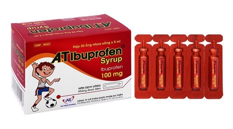 AT ibuprofen 100mg An thiên hộp 30 ống x 5ml