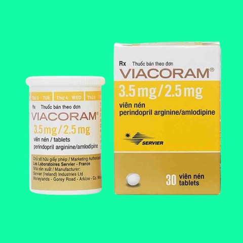 viacoram 3.5mg/2.5 lọ 30 viên ( pháp)