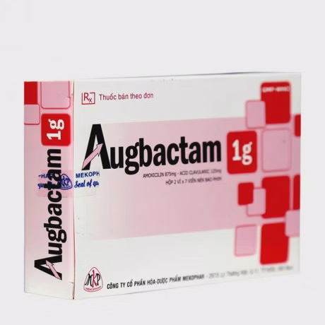 augbactam 1g hộp 14 viên mekopha