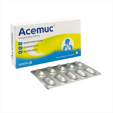 Viên Acemuc 200mg H30v Sanofi