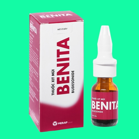 Thuốc xịt mũi Benita (Budesonid 64mcg) Lọ 120 liều xịt Merap
