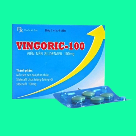 Vingoric 100mg ( sildelafin ) hộp 4 viên ấn độ
