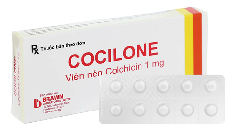 Cocilone ấn H10H 1Vx10 viên colchicine K300
