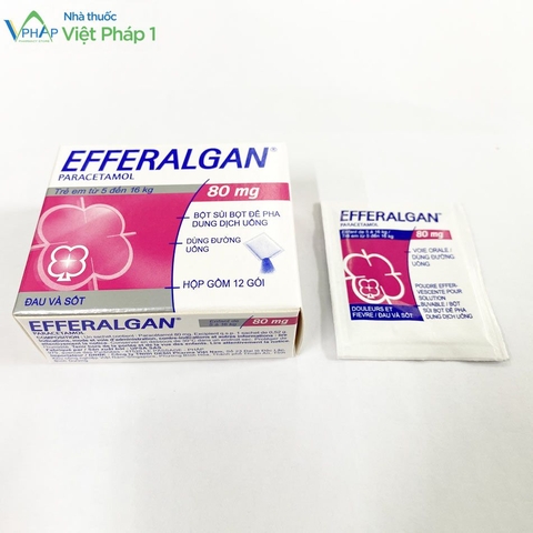 Efferalgan 80mg H12gói Pháp hạn 1/25