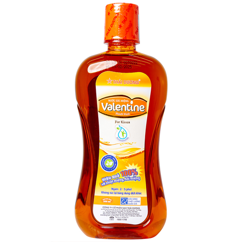 Valentine Nước súc miệng chai 500ml Thái Dương
