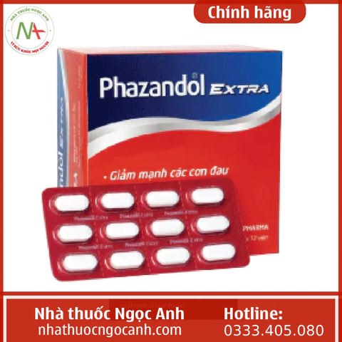 Phazandol extra H15vỉ x 12v Phúc Vinh