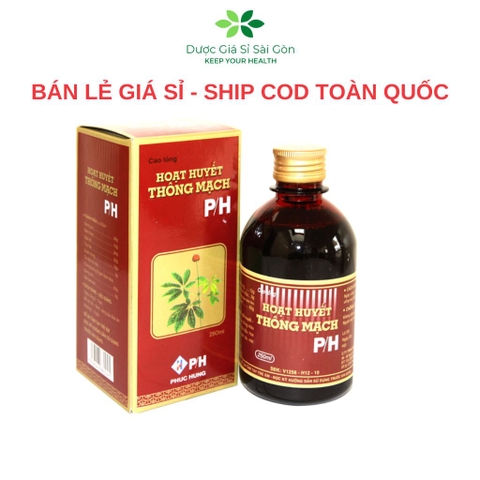 Hoạt huyết thông mạch PH Chai 250ml K40