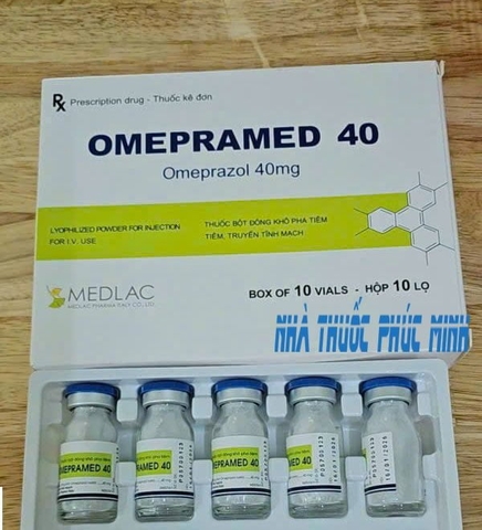 Omeprazol 40mg H10 Lọ Tiêm Medlac