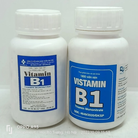 Vitamin B1 Lọ 1800v K/48lọ tâm tiến