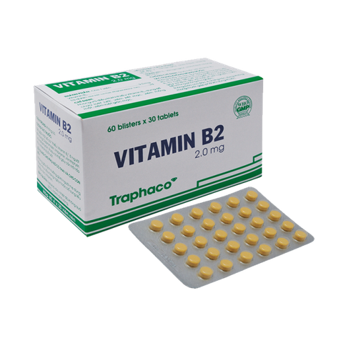 Vitamin B2 2mg H 6vỉ x30 viên TPC