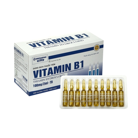 vitamin b1 tiêm hải dương - hộp 50 ống