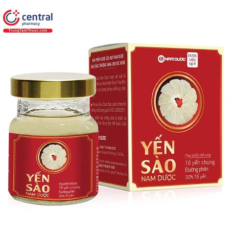 Yến Sào (tổ yến chưng đường phèn) H/6 lọ Nam Dược