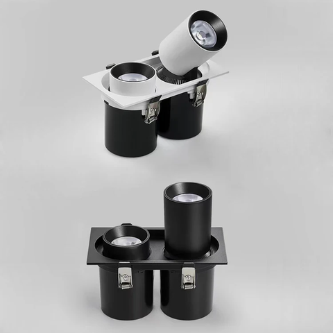 Đèn rọi - âm trần chỉnh góc - vuông đôi