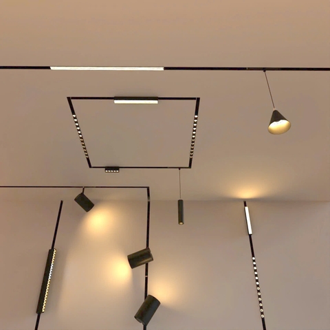 Đèn thanh chiếu điểm gập - ray nam châm - 6W