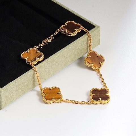 Clover Bracelet - Brown